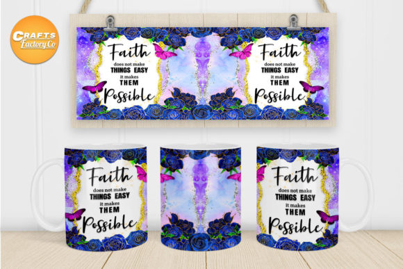 Christian Bible Verse Mug Graphics for Faith Crafts