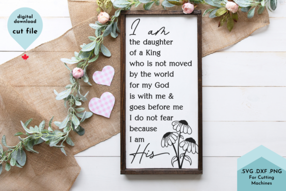 Christian, Daughter of a King Sign: Graphics & Crafts Review