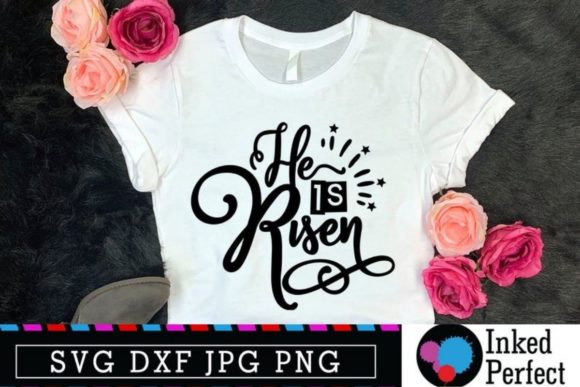He Is Risen Graphics for Easter Crafts & Web