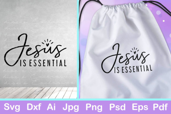 Jesus is Essential Graphics for Faith Crafts
