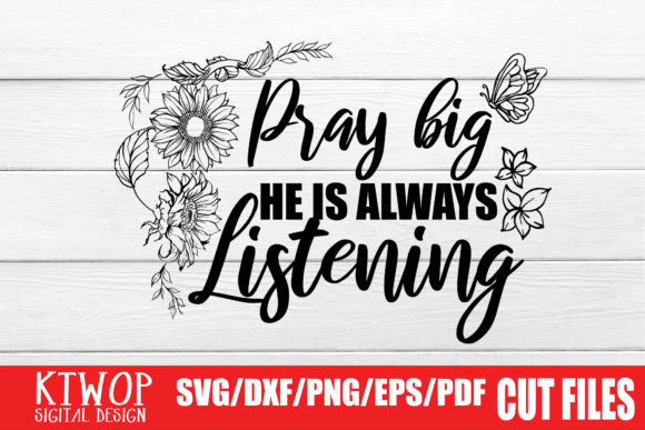 Pray Big Graphics for Faith Crafts & Editorial Design