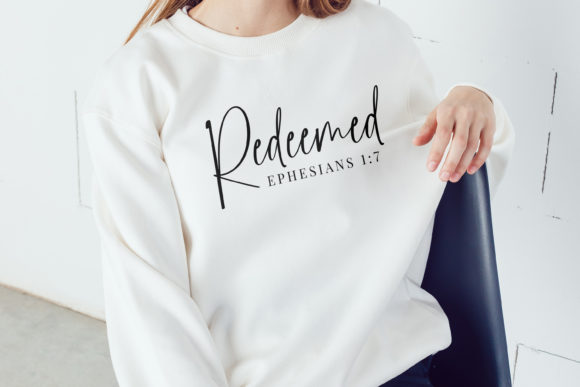 Redeemed SVG: Ephesians 1:7 Graphics for Faith Crafts