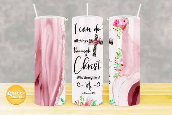 Skinny Tumbler Christian Bible Verse Graphics for Crafts