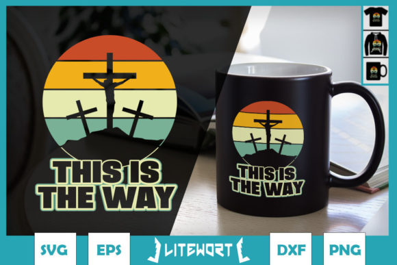 This is the Way Jesus on the Cross: Graphics for Crafts
